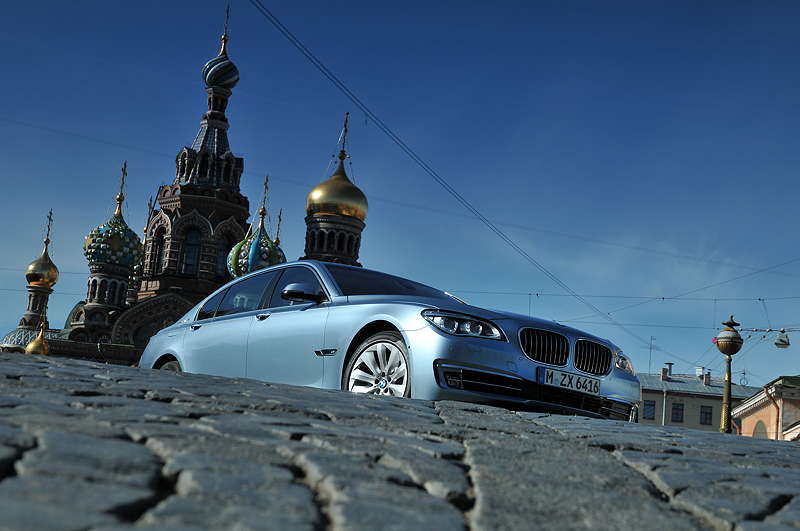 BMW ActiveHybrid 7 (F04 LCI) on location in St. Petersburg