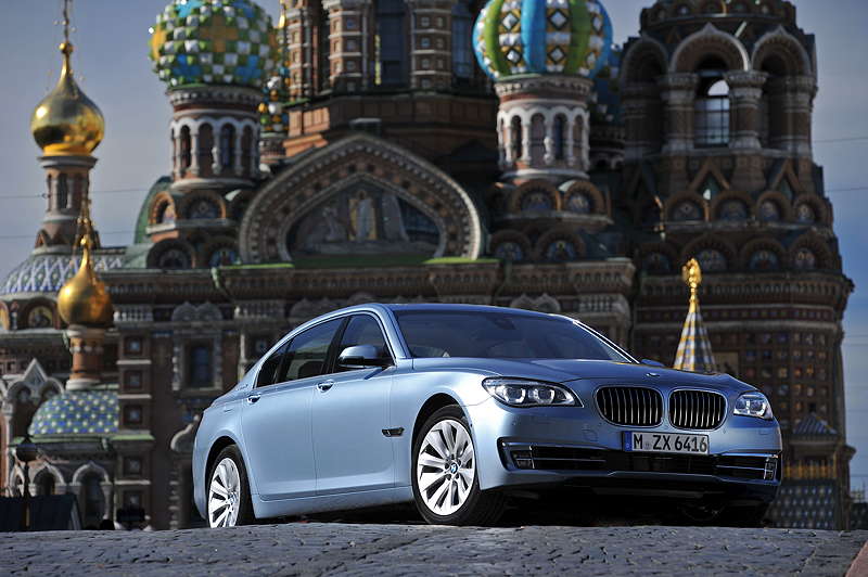 BMW ActiveHybrid 7 (F04 LCI) on location in St. Petersburg