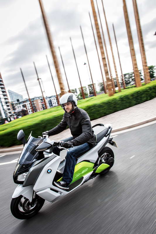 BMW C evolution, Fahraufnahme