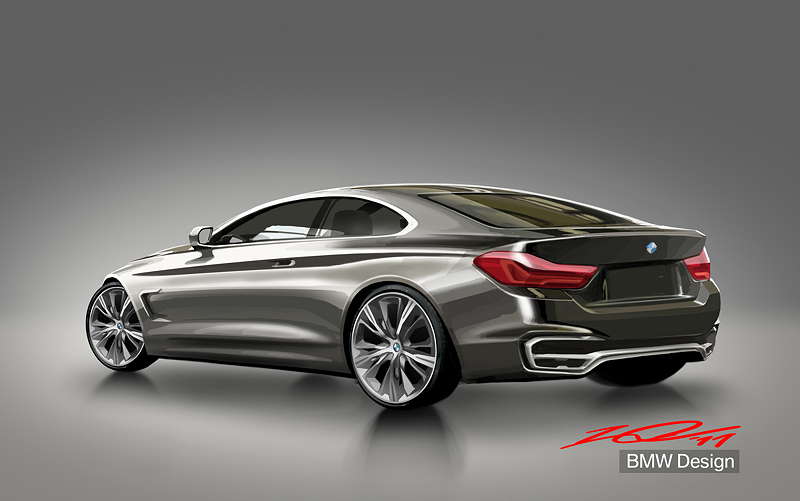 BMW Concept 4er Coupe, Designzeichnung
