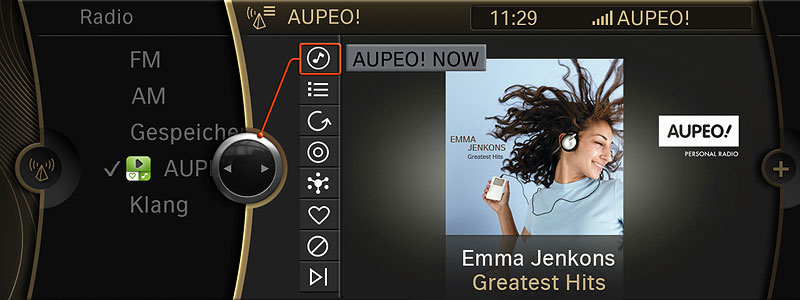 BMW ConnectedDrive, AUPEO! Personal Radio
