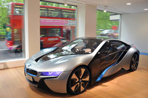 Der weltweit erste BMW i Store - BMW i Park Lane, London