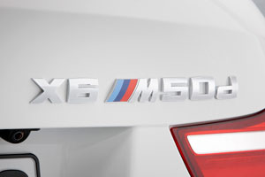 BMW X6 M50d, Typbezeichnung am Heck