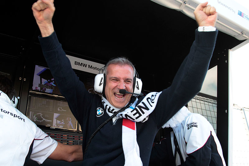 BMW Motorsportdirektor Jens Marquardt freut sich ber das Traum-Ergebnis in Hockenheim