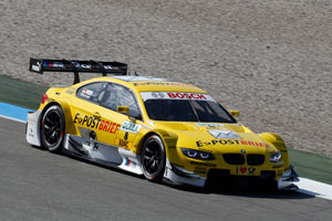 Hockenheim, 28 April 2012. Dirk Werner, Dritter Platz im DTM-Qualifying, BMW Team Schnitzer.