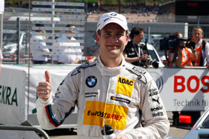 Hockenheim, 28 April 2012. Dirk Werner, Dritter Platz im DTM-Qualifying, BMW Team Schnitzer.