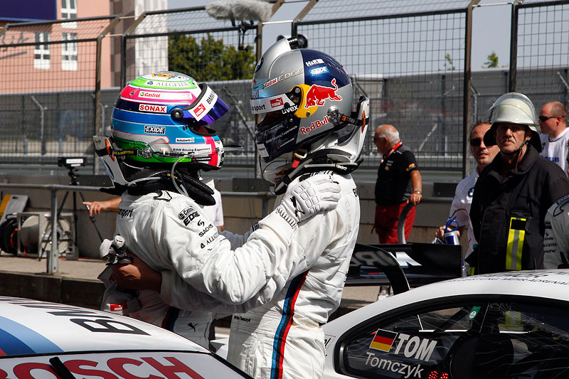 der Erst- und Dritt-Platzierte am Nrburgring: die BMW M3 DTM Fahrer Bruno Spengler und Martin Tomczyk
