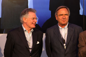 Nrburgring, 17. August 2012. 40 Jahre BMW M Geburtstagsparty: Adolf Prommersberger (DE) und Jochen Neerpasch (DE), frhere Leiter von BMW M