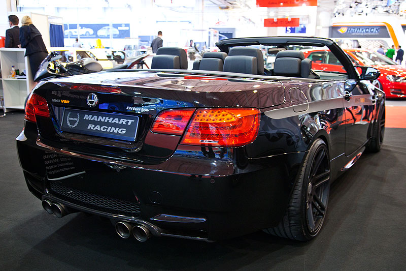Manhart MH3 V8 R Biturbo Cabriolet mit Akrapovic Evolution Titan Abgassystem, Getriebe aus dem BMW X6 M 6-Gang Sport