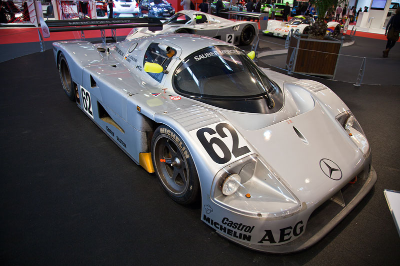Sauber Mercedes-Benz C9 aus dem Jahr 1989, 8-Zylinder Mercedes Turbo-Motor, 4.973 ccm, 720 PS, WM-Fahrzeug 1989, Siege in 7 der 8 WM-Rennen, Fahrer: u. a. Jochen Maas