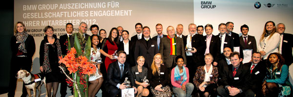 Preistrger der 'BMW Group Auszeichnung fr Gesellschaftliches Engagement ihrer Mitarbeiter 2012'