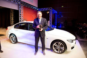 Verleihung 'Goldenes Lenkrad' 2012 an Dr. Norbert Reithofer, Vorsitzender des Vorstands der BMW AG fr den neuen BMW 3er.