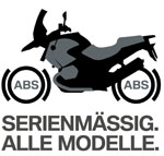 ABS ab sofort Serie in allen BMW Motorrädern