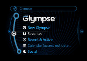 Die MINI Connected ready App Glympse.