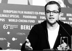 Matt Damon bei der 'Promised Land' Presse Konferenz, 63. Berlinale