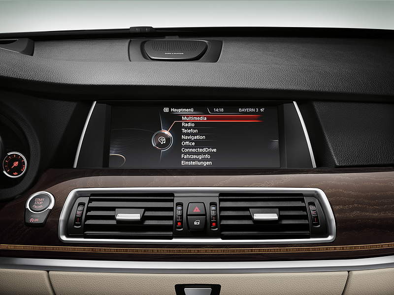 BMW 5er Gran Turismo, Luxury Line, Facelift 2013, Bord-Bildschirm