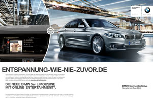 Anzeige BMW 5er Kampagne