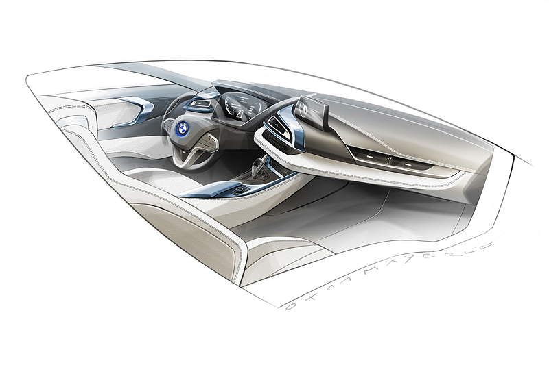 BMW i8, Designzeichnung