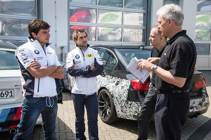 Entwicklungsfahrt Nuerburgring Nordschleife Spengler, Glock, Wimbeck, Biermann.