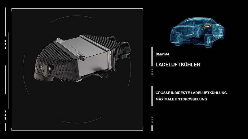 Der neue BMW M3/M4 Motor Ladeluftkhler.