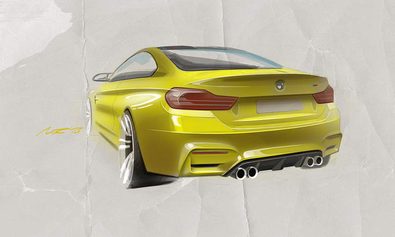 BMW M4 Concept Coup, Designskizze