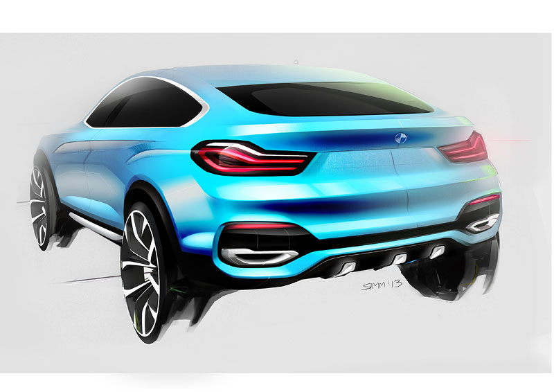BMW Concept X4, Designskizze