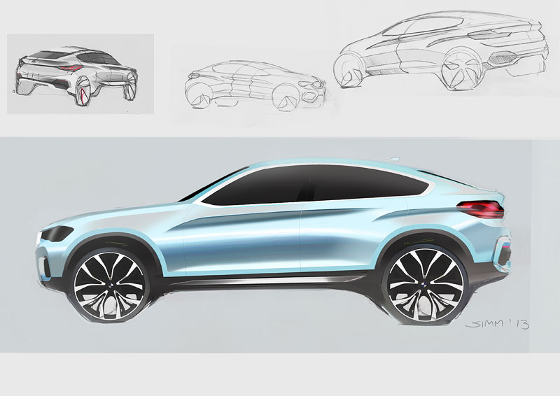 BMW Concept X4, Designskizze