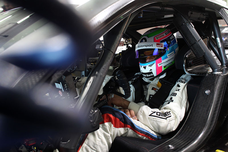 der amtierende DTM Champion Bruno Spengler in seinem BMW Bank M3 DTM am 22.01.13