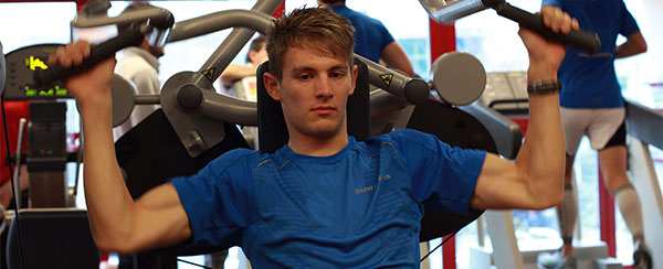 Marco Wittmann beim Fitness-Training.