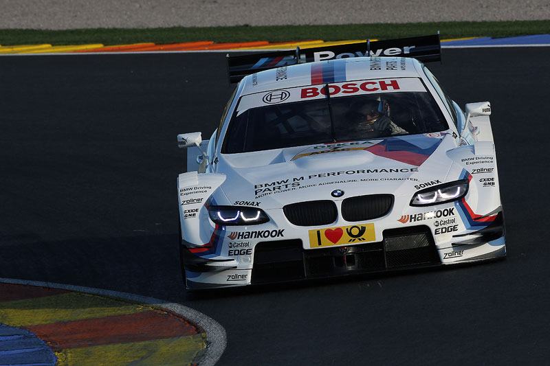 Timo Glock im Martin Tomczyks BMW M Performance Parts M3 DTM in Valencia am 23.01.13