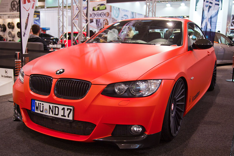 Essen Motor Show 2013: BMW 3er Cabrio (E93) in markanter Folierung