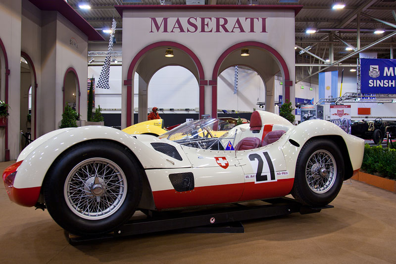 Maserati Tipo 61, Rennsportwagen, den Maserati von 1959 bis 1961 nur fr Kunden baute. Der Tipo 60 wurde 4 mal gebaut, der weiterentwickelte Tipo 61 21 mal.