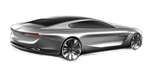 BMW Pininfarina Gran Lusso Coup. Skizze.