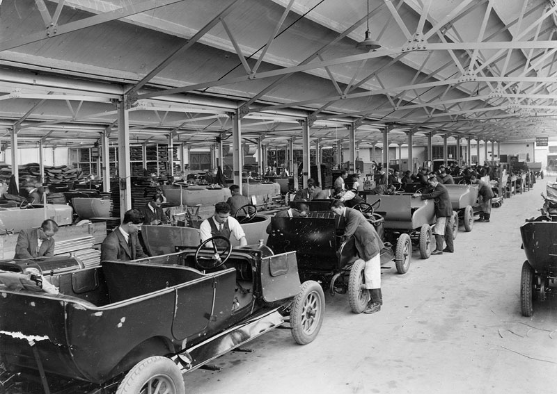 Karosseriebau in Oxford 1925