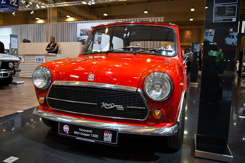 Innocenti Mini Cooper 1300 MK3 von J�rgen Dulgosch auf dem BMW Group Messestand, Techno Classica 2013