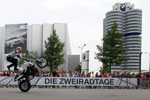 Action auf zwei Rädern bei den Zweiradtagen in der BMW Welt.