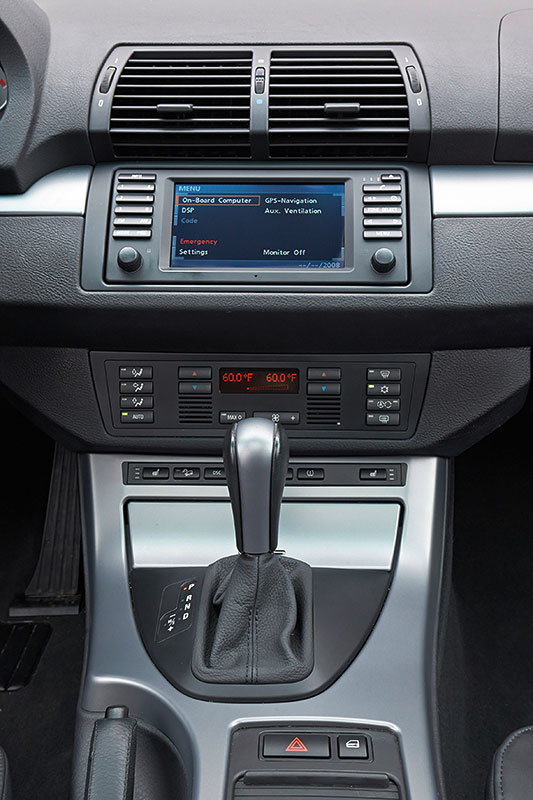 BMW X5, 1. Generation, Modell E53, Interieur, Mittelkonsole
