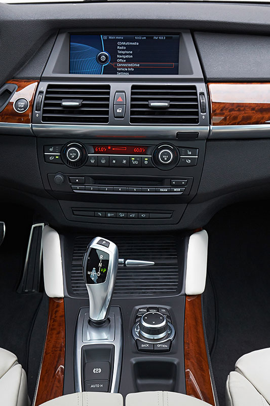 BMW X6, 1. Generation, Modell E71, Interieur, Mittelkonsole