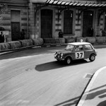 Paddy Hopkirk/Henry Liddon im Mini Cooper bei der Rallye Monte Carlo 1964
