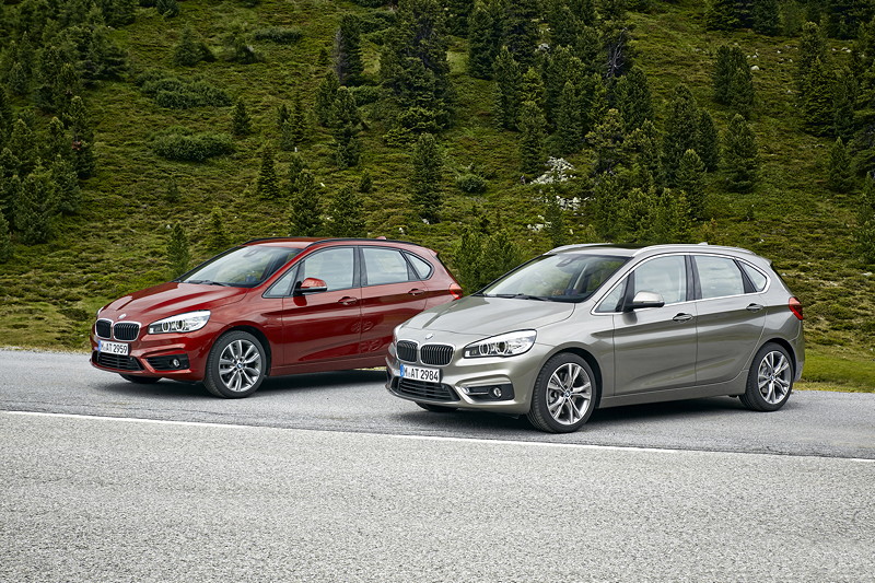 BMW 218d Active Tourer und BMW 225i Active Tourer on locaton in Sden (sterreich)