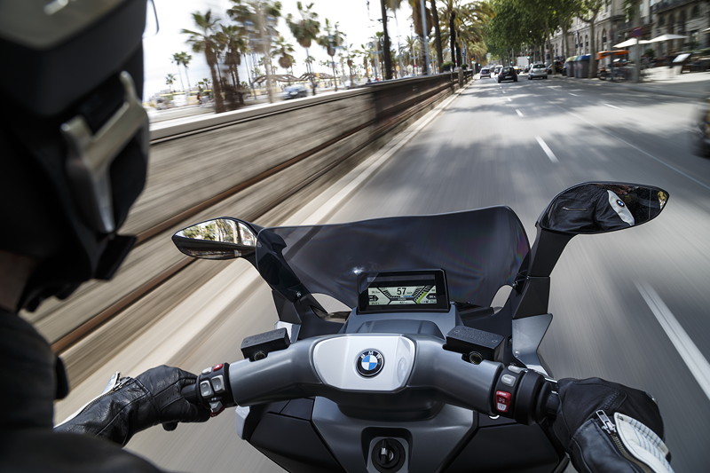 BMW C evolution on location in Barcelona