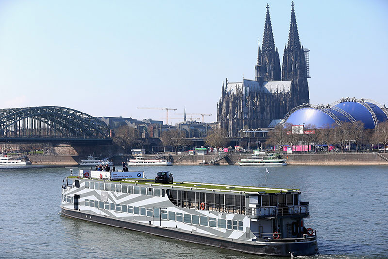 BMW International Open 2014 - Auftaktpressekonferenz, auf dem Rhein vor dem Kölner Dom