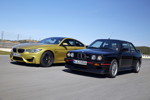 BMW M3 Sport Evolution (E30) und der neue BMW M4 Coupe.