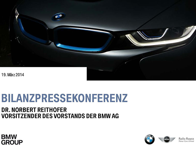 BMW Bilanzpressekonferenz 2014