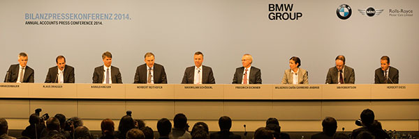 Bilanzpressekonferenz der BMW Group am 19.03.2014 in München.