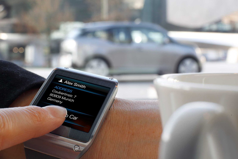 BMW i Remote App für Samsung Galaxy Gear - Send to car