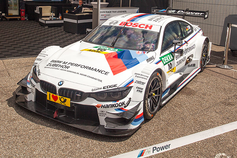 BMW M4 DTM Auto von Martin Tomcyzk, ausgestellt am Hockenheimring