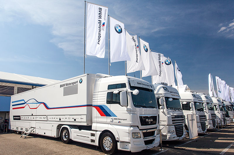 BMW Team Trucks des BMW Teams MTEK am Hockenheimring