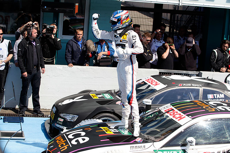 Sieger des DTM-Rennens am Hockenheimring 2014: Marco Wittman auf seinem BMW M4 DTM