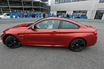 München, 27. Oktober 2014, Marco Wittmann besucht BMW Group Werk München, BMW M4 Coupé.